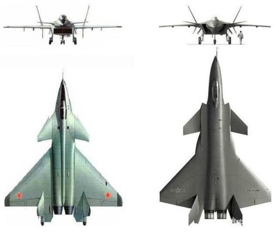 歼-20是前苏联米格1.44的改型加美国F-117的隐型技术