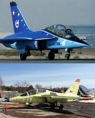 L-15B是俄罗斯雅克-130的改型。（来源：看美西资讯网合成图）