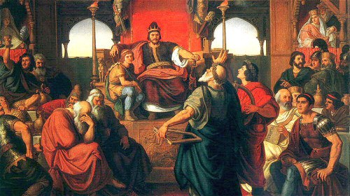 匈奴王阿提拉征服了罗马帝国及欧洲，图为Mór Than的作品：阿提拉的饮宴。（图片来源：维基百科）